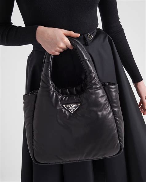 prada medium padded soft nappa|Medium Padded Prada Soft Nappa Leather Bag.